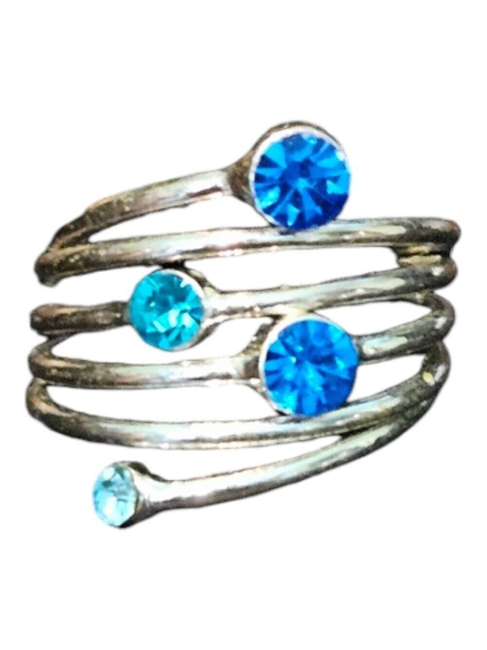 Women's Silvertone Birthstone Ring Size 7 - Picture 10 of 11